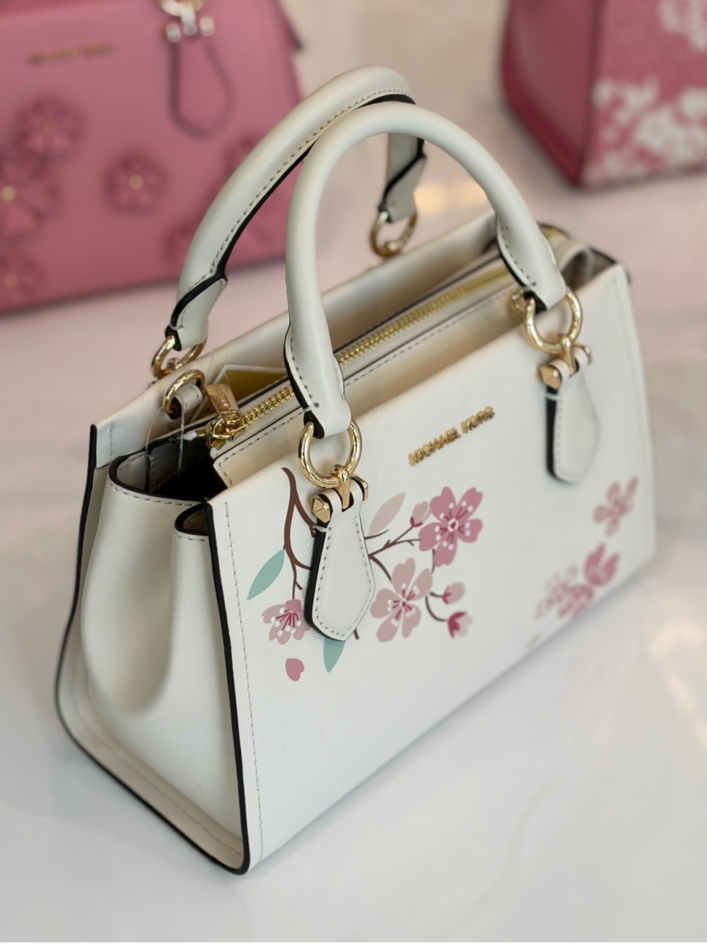 MICHAEL KORS  Marilyn Small Embellished Satchel Crossbody - Picture 6 of 7